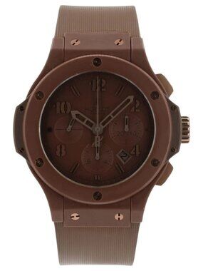 Hublot Big Bang Chocolate Brown Dial PVD Ceramic Mens 44mm Watch 301.CC.3190.RC
